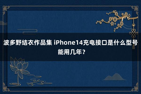 波多野结衣作品集 iPhone14充电接口是什么型号 能用几年？